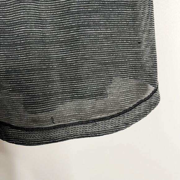 Lululemon Womens 2 Heathered Black Gray Long Distance Racerback Tank Scoop Neck - Picture 6 of 8